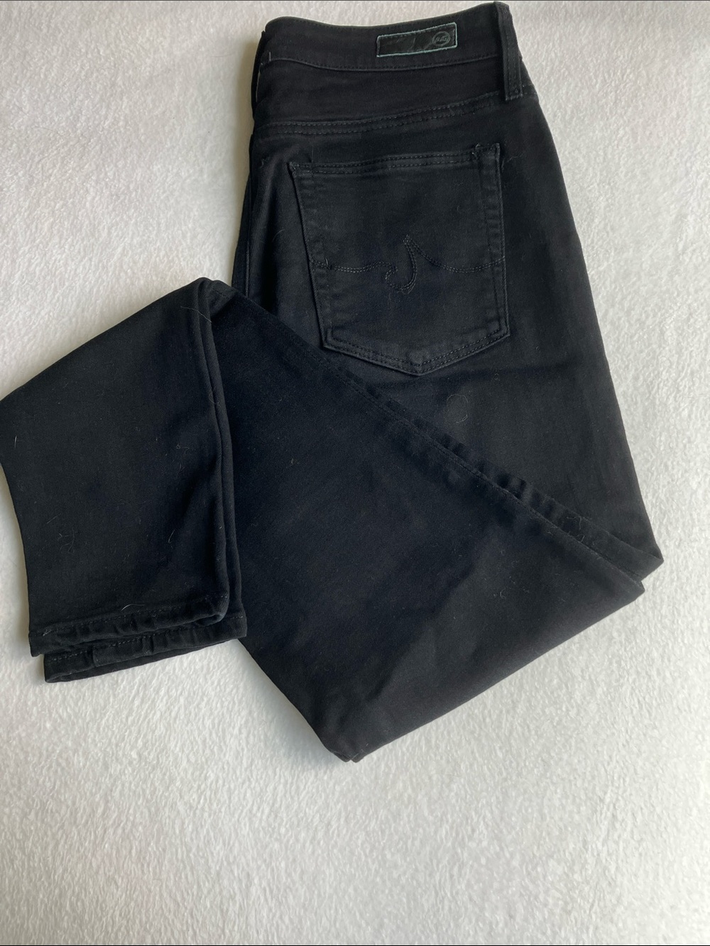 Ag Adriano Goldschmied Farrah Skinny Ankle Jeans in Black